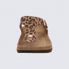 Sandales Rohde, Sandales élégantes tongs semelle confort cuir nubbuck leopard Sandales Rohde, Sandales élégantes tongs semelle confort cuir nubbuck leopard