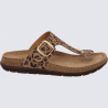 Sandales Rohde, Sandales élégantes tongs semelle confort cuir nubbuck leopard Sandales Rohde, Sandales élégantes tongs semelle confort cuir nubbuck leopard