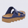 Mules Rohde, Mules moderne semelle crantée femme en cuir pétrole Mules Rohde, Mules moderne semelle crantée femme en cuir pétrole