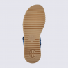 Sandales Mephisto, sandales à talons effet craquelé femme en cuir denim Sandales Mephisto, sandales à talons effet craquelé femme en cuir denim
