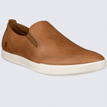 Chausures ECCO, chausures slip-on pratique et moderne homme en cuir camel Chausures ECCO, chausures slip-on pratique et moderne homme en cuir camel