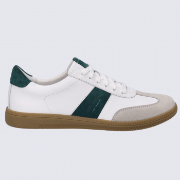 Sneaker Josef Seibel, Sneaker tendance laçage classique femme en cuir blanc ébène