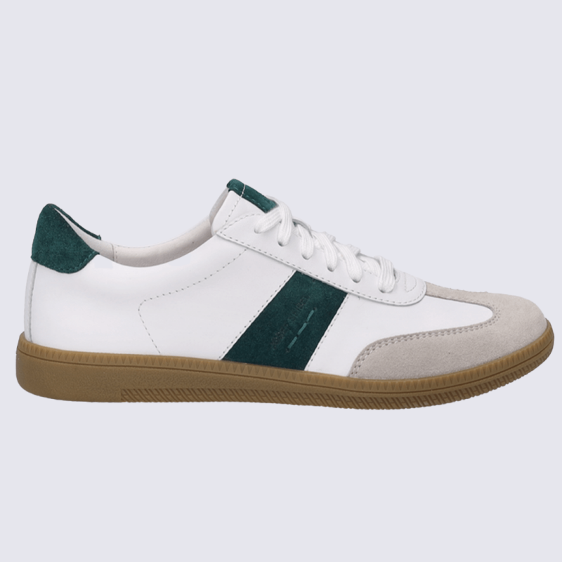 Sneaker Josef Seibel, Sneaker tendance laçage classique femme en cuir blanc ébène