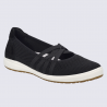 Ballerines Josef, Ballerines chic et confort femme en cuir et textile noir Ballerines Josef, Ballerines chic et confort femme en cuir et textile noir
