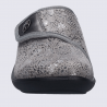 Mules Josef Seibel, Mules tendance fermeture Velcro femme en cuir/textile gris clair Mules Josef Seibel, Mules tendance fermeture Velcro femme en cuir/textile gris clair