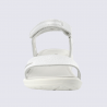Sandales Ecco, sandales moderne et sportives femme en cuir blanc argent Sandales Ecco, sandales moderne et sportives femme en cuir blanc argent