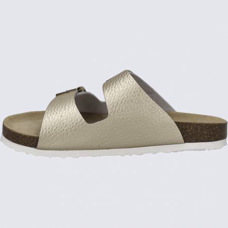 Sandales Josef Seibel, sandales confort chic et moderne femme en cuir gold