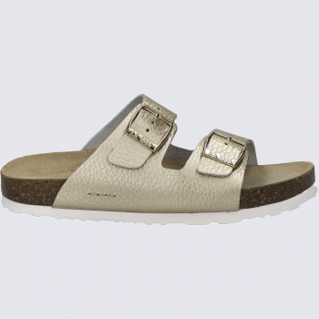 Sandales Josef Seibel, sandales confort chic et moderne femme en cuir gold