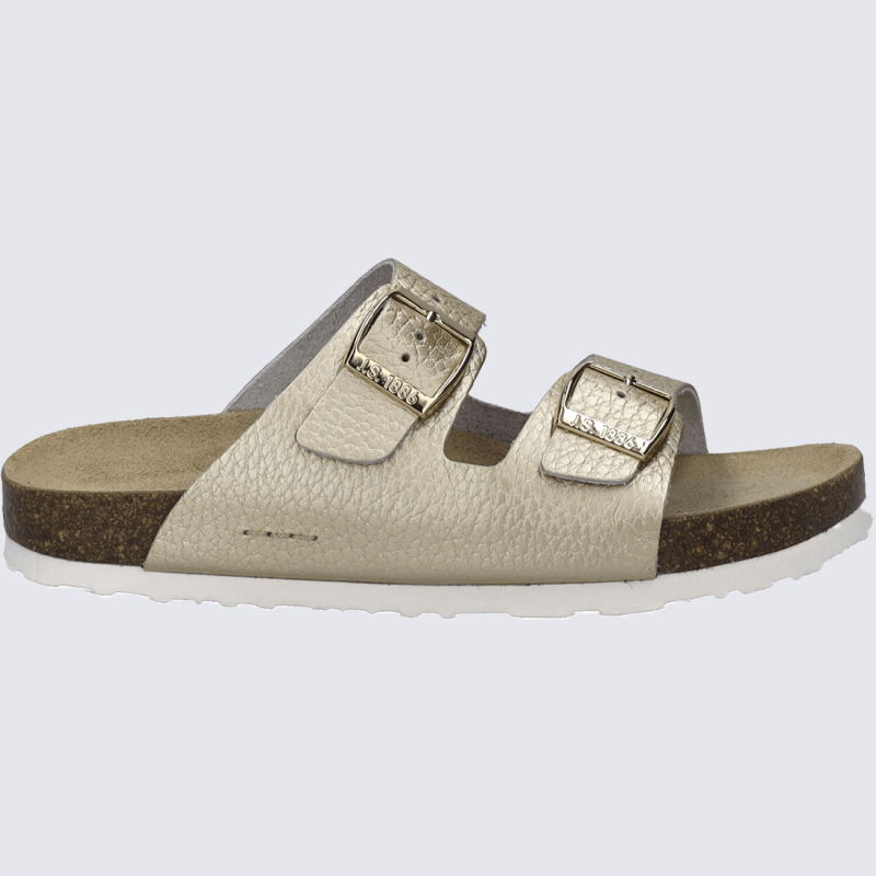 Sandales Josef Seibel, sandales confort chic et moderne femme en cuir gold
