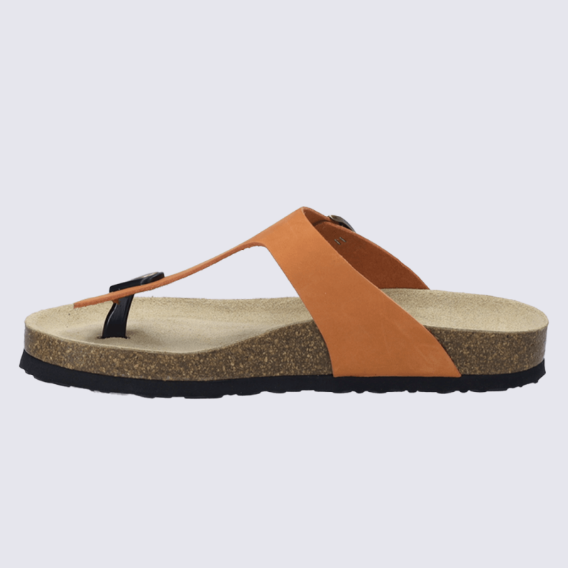 Tongues Josef Seibel, Tongues sobre est classe femme cuir orange