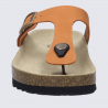 Tongues Josef Seibel, Tongues sobre est classe femme cuir orange Tongues Josef Seibel, Tongues sobre est classe femme cuir orange