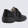 Baskets Waldlaufer, baskets confortables motif rayure femme en cuir nubuck noir Baskets Waldlaufer, baskets confortables motif rayure femme en cuir nubuck noir