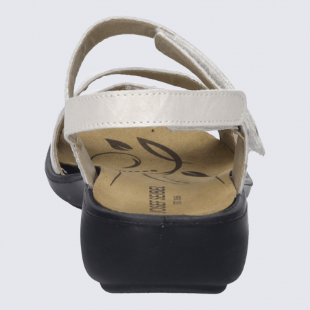 Sandales Josef Seibel, sandales velcro femme en cuir blanc Sandales Josef Seibel, sandales velcro femme en cuir blanc