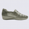Chaussures Arima, chaussures à enfiler femme en cuir beige Chaussures Arima, chaussures à enfiler femme en cuir beige