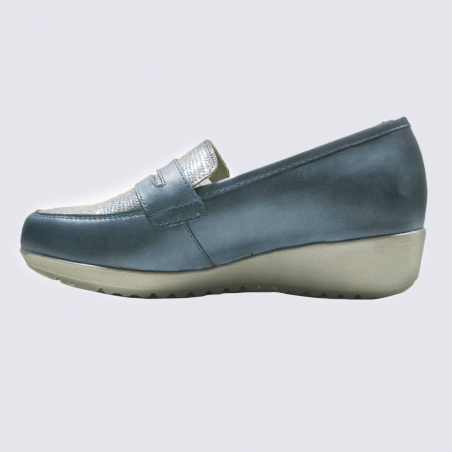 Mocassin Arima, mocassin à enfilage rapide femme en cuir jeans Mocassin Arima, mocassin à enfilage rapide femme en cuir jeans