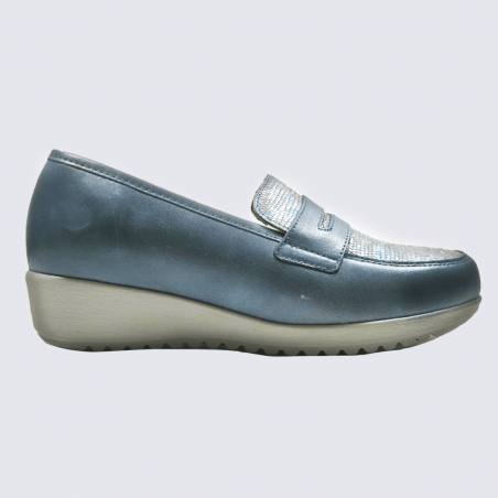 Mocassin Arima, mocassin à enfilage rapide femme en cuir jeans Mocassin Arima, mocassin à enfilage rapide femme en cuir jeans