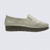 Mocassin Arima, mocassin chic et intemporel à enfilage rapide femme en cuir vernis beige Mocassin Arima, mocassin chic et intemporel à enfilage rapide femme en cuir vernis beige