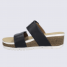 Sandales Josef Seibel, sandales tendance velcro et boucle femme en cuir lisse noir Sandales Josef Seibel, sandales tendance velcro et boucle femme en cuir lisse noir