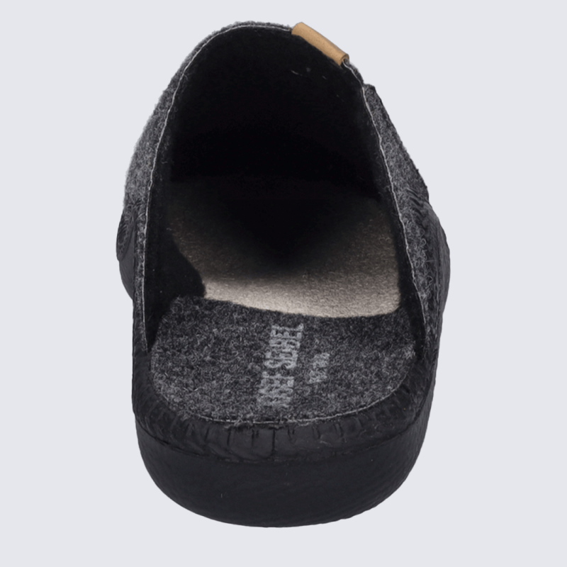 Mules Josef Seibel, mules agréables et raffinées femme en textile anthracite