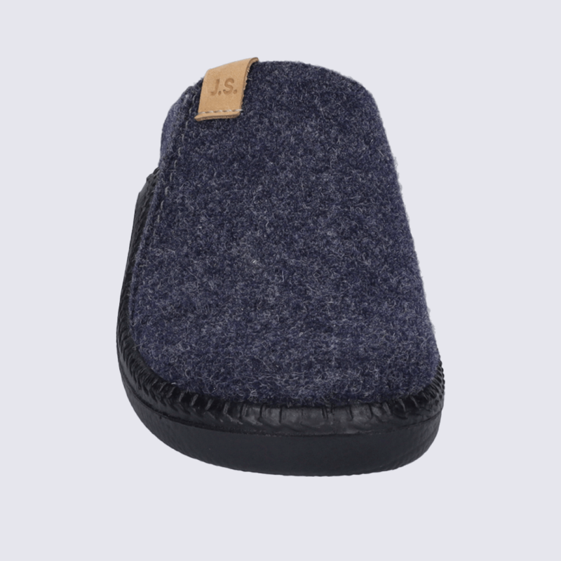 Mules Josef Seibel, mules agréables et solide homme en feutre bleu marine
