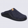 Mules Josef Seibel, mules agréables et solide homme en feutre bleu marine Mules Josef Seibel, mules agréables et solide homme en feutre bleu marine