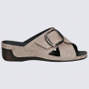 Mules Vital, mules élégantes et moderne femme en cuir rose Mules Vital, mules élégantes et moderne femme en cuir rose