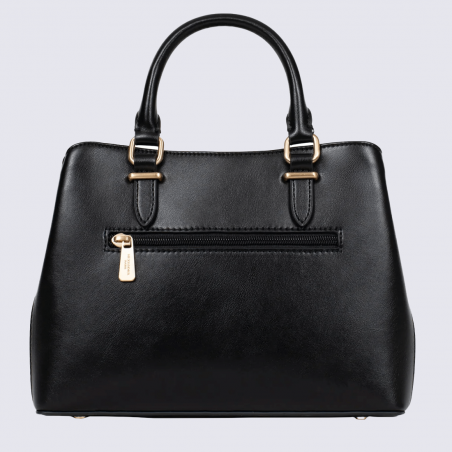 Sac à main Hexagona, Sac à main moderne et tendance femme en textile noir Sac à main Hexagona, Sac à main moderne et tendance femme en textile noir
