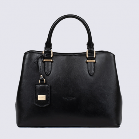 Sac à main Hexagona, Sac à main moderne et tendance femme en textile noir Sac à main Hexagona, Sac à main moderne et tendance femme en textile noir