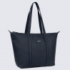 Sac cabas Hexagona, Sac à main simple et classe femme en textile bleu nuit Sac cabas Hexagona, Sac à main simple et classe femme en textile bleu nuit