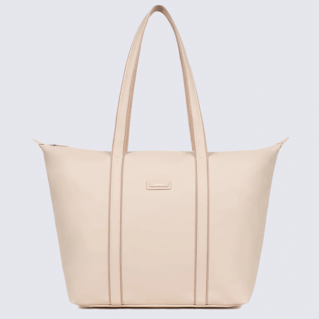 Sac cabas Hexagona, Sac à main simple et classe femme en textile ivoire Sac cabas Hexagona, Sac à main simple et classe femme en textile ivoire