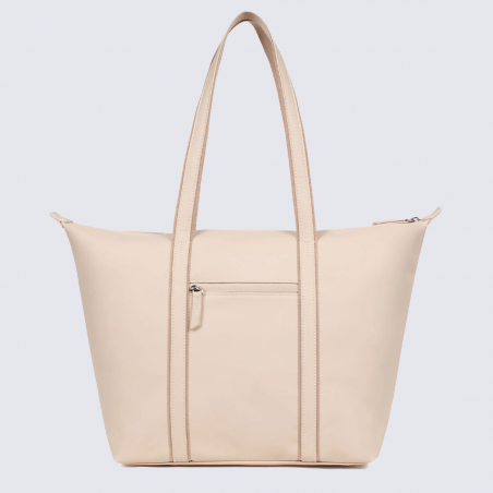Sac cabas Hexagona, Sac à main simple et classe femme en textile ivoire Sac cabas Hexagona, Sac à main simple et classe femme en textile ivoire