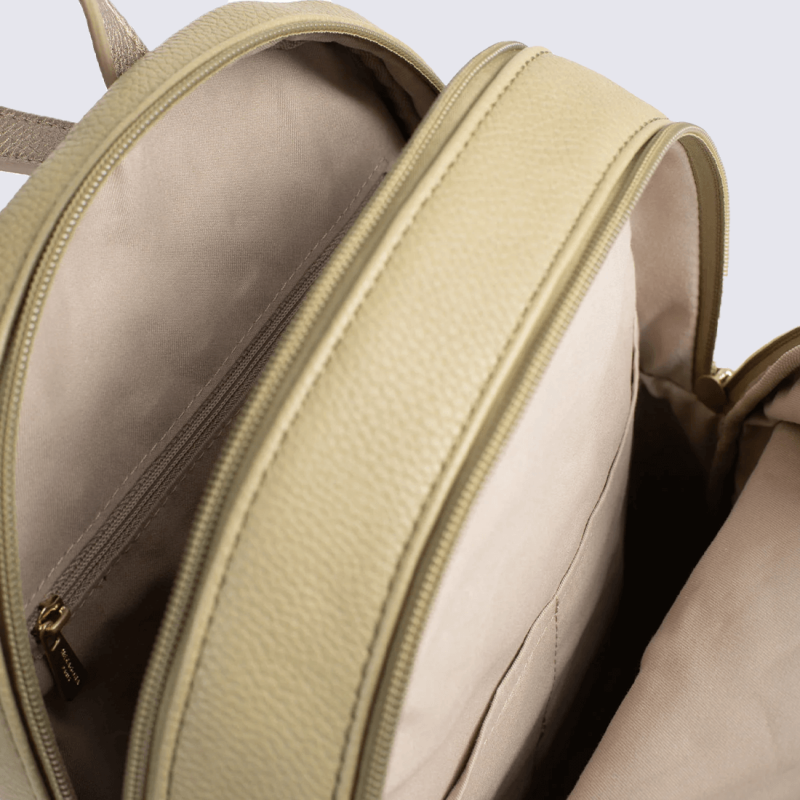 Sac à dos Hexagona, Sac à dos Urbain Fonctionnel Femme en textile kaki bronze