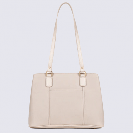 Sac à main Hexagona, Sac à main moderne et élégant femme en textile gris doré