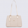 Sac à main Hexagona, Sac à main moderne et élégant femme en textile gris doré Sac à main Hexagona, Sac à main moderne et élégant femme en textile gris doré
