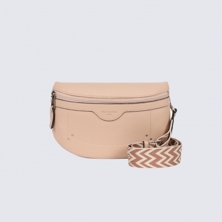 Sac banane Hexagona, Sac banane moderne et pratique femme en synthétique nude