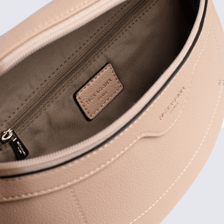 Sac banane Hexagona, Sac banane moderne et pratique femme en synthétique nude