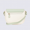 Sac à main Hexagona, Sac à main moderne et élégant femme en textile blanc vert clair Sac à main Hexagona, Sac à main moderne et élégant femme en textile blanc vert clair