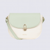 Sac à main Hexagona, Sac à main moderne et élégant femme en textile blanc vert clair Sac à main Hexagona, Sac à main moderne et élégant femme en textile blanc vert clair