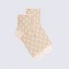 Chaussettes Doré Doré, chaussettes à cœur femme en coton écru Chaussettes Doré Doré, chaussettes à cœur femme en coton écru