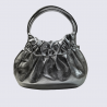 Sac à bandoulière Charlotte, sac à main plissé en cuir métallisé Argent Sac à bandoulière Charlotte, sac à main plissé en cuir métallisé Argent