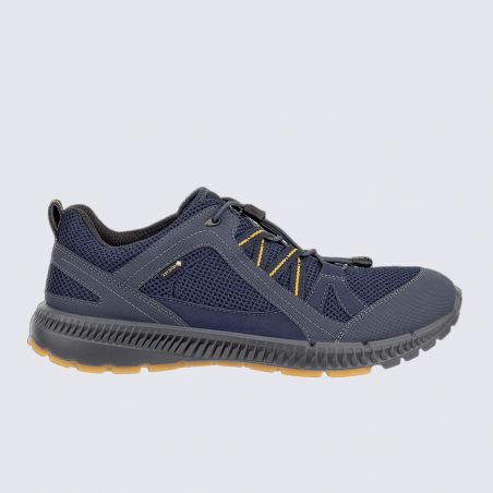 Baskets ECCO, Baskets GORE-TEX imperméable homme en textile synthétique marine