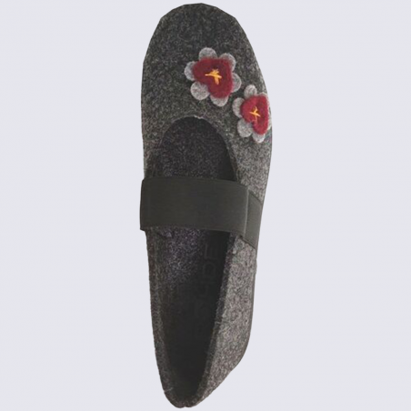 Chaussons Rohde, chaussons femme en feutrine graphite Chaussons Rohde, chaussons femme en feutrine graphite