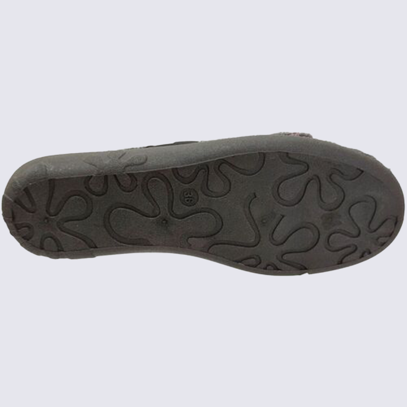 Chaussons Rohde, chaussons femme en feutrine graphite