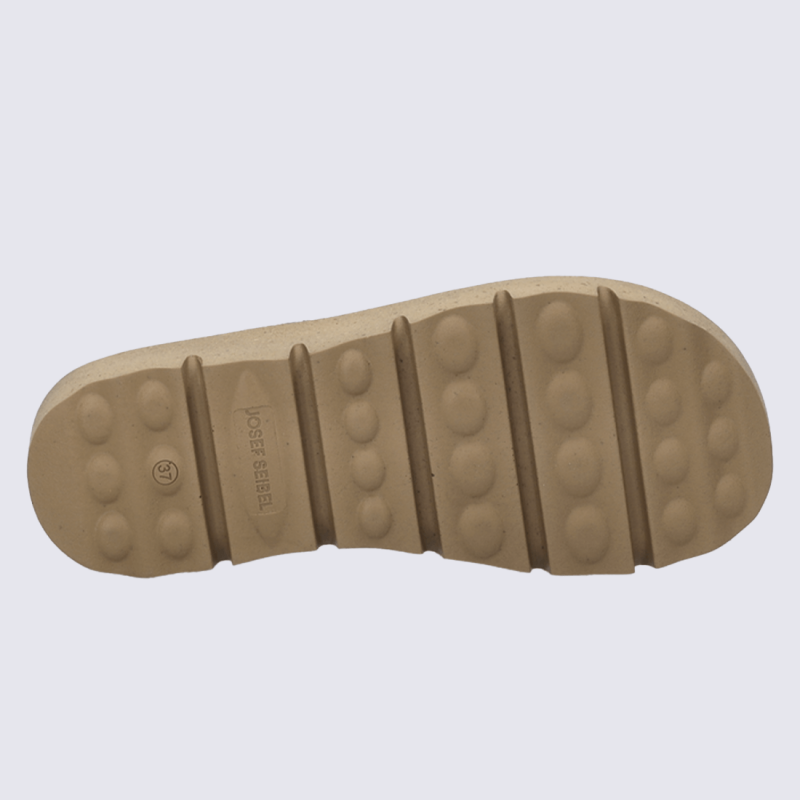 Pantoufles Josef Seibel, Pantoufles colorées confort femme en feutre orange-multi