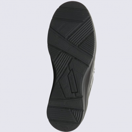 Chaussures Waldläufer, sneakers confort femme en cuir noir