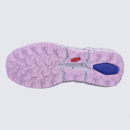 Baskets Allrounder, baskets de randonnée légère femme en cuir nubuck mauve