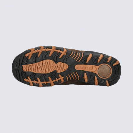 Chaussures de marche Allrounder, chaussures de marche femme cuir velours marron Chaussures de marche Allrounder, chaussures de marche femme cuir velours marron