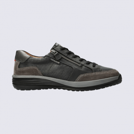 Baskets Mephisto, sneakers élégantes homme en cuir lisse graphite Baskets Mephisto, sneakers élégantes homme en cuir lisse graphite