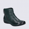 Bottines Josef Seibel, bottines zippées confortable et de qualité supérieure pour femme en cuir vert Bottines Josef Seibel, bottines zippées confortable et de qualité supérieure pour femme en cuir vert