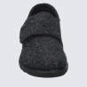 Pantoufles Josef Seibel, Pantoufles chaude a fermeture velcros femme en feutre anthracite Pantoufles Josef Seibel, Pantoufles chaude a fermeture velcros femme en feutre anthracite